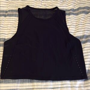 Lululemon Athletica Black Sleeveless Crop Muscle Tee🎱